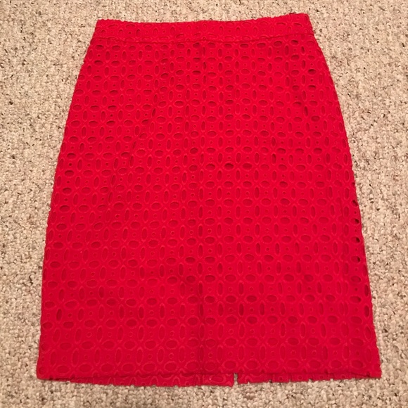 J. Crew Dresses & Skirts - J Crew Eyelet Pencil Skirt